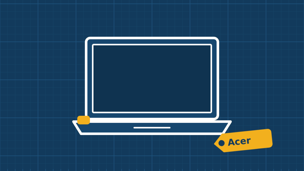 Illustration of a Acer laptop repair