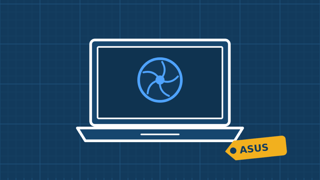 Illustration of a ASUS laptop repair