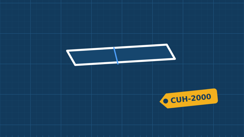 Illustration of a PS4 Slim (CUH-2000 series)