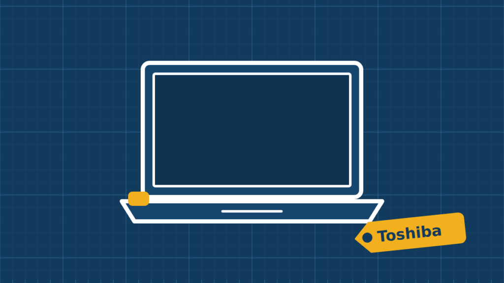 Illustration of a Toshiba and Dynabook laptop repair