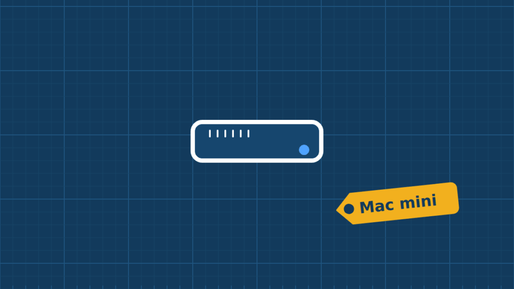 Illustration of a Mac mini