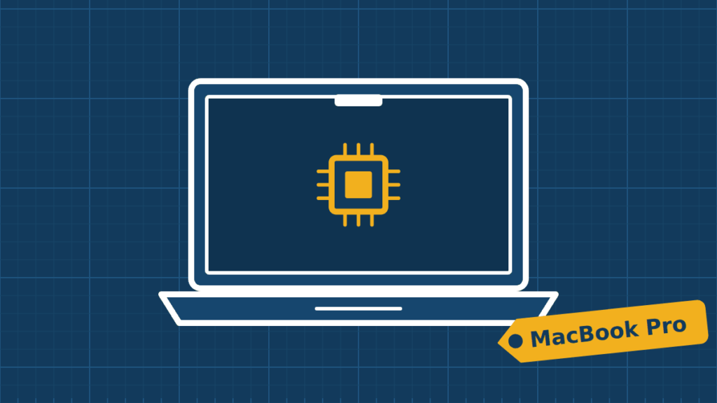 Illustration of a MacBook Pro