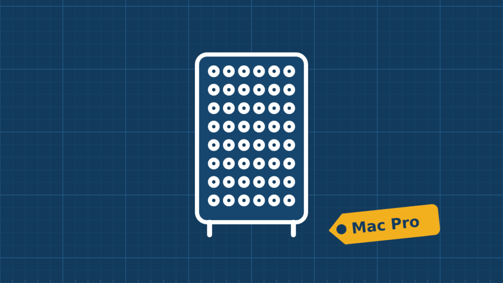 Illustration of a Mac Pro tower