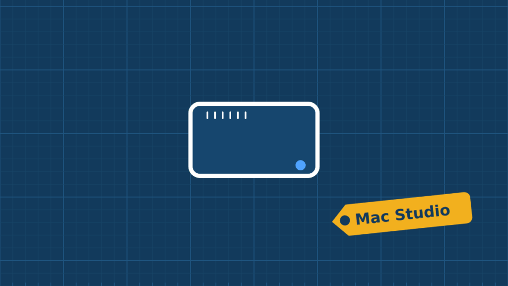 Illustration of a Mac Studio