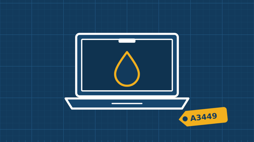 Illustration of a MacBook Air 13″ M5 being repaired