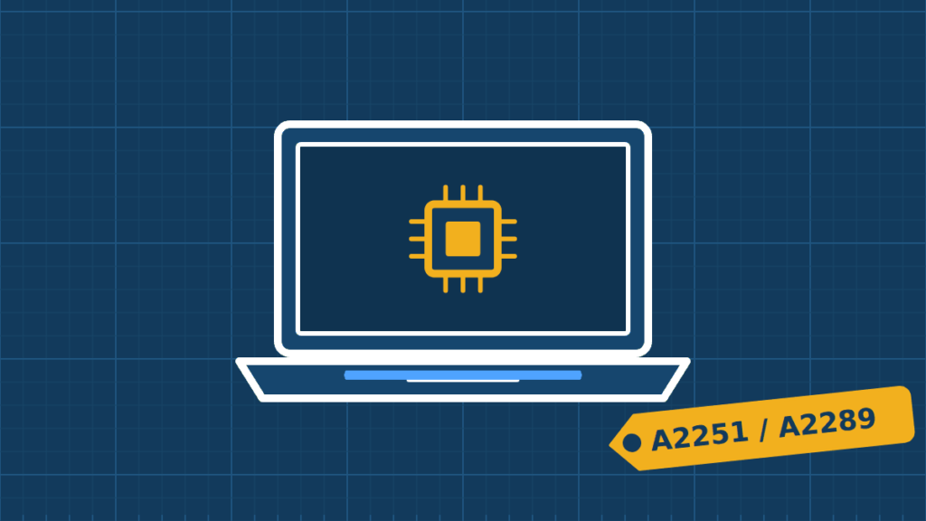 Illustration of a MacBook Pro 13″ being repaired