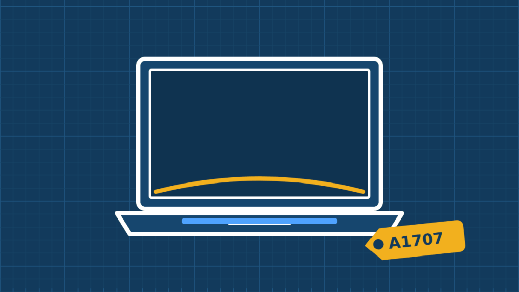 Illustration of a MacBook Pro 15″ being repaired