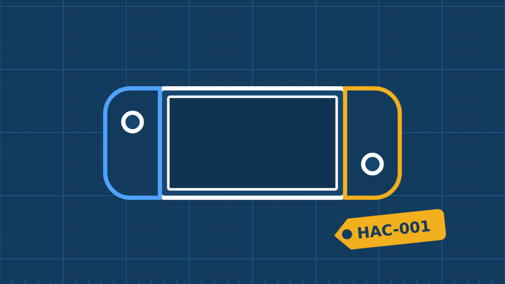 Illustration of a Nintendo Switch (HAC-001 and HAC-001(-01))