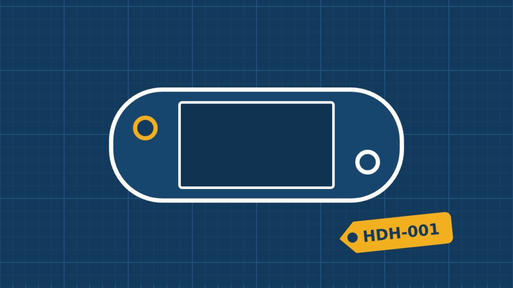 Illustration of a Nintendo Switch Lite (HDH-001)