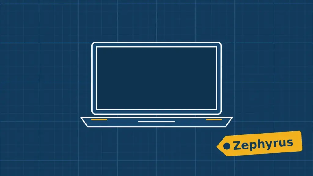 Illustration of a ASUS ROG Zephyrus G14 being repaired