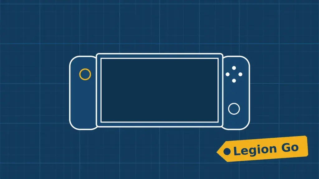 Illustration of a Lenovo Legion Go